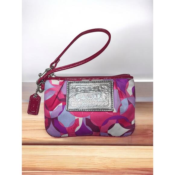 Y2K Coach 14747 Poppy Kaleidoscope Glam Tote/Crossbody/Wristlet Set - Picture 8 of 16